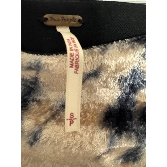 Free People Skirt Size S Colorful Tie-Dye Boho Velvet Fairy Whimsical Y2K Gypsy - Picture 5 of 7